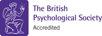 The British Psychological Society logo, showing that the university is accredited by them