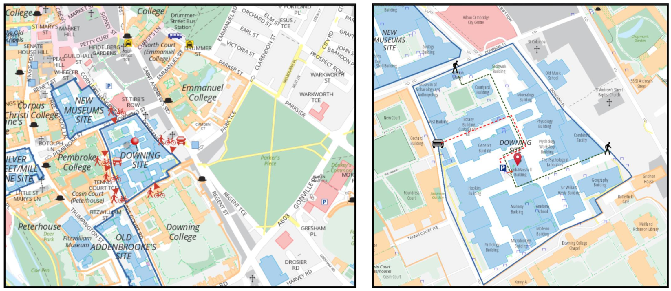 map to the lab