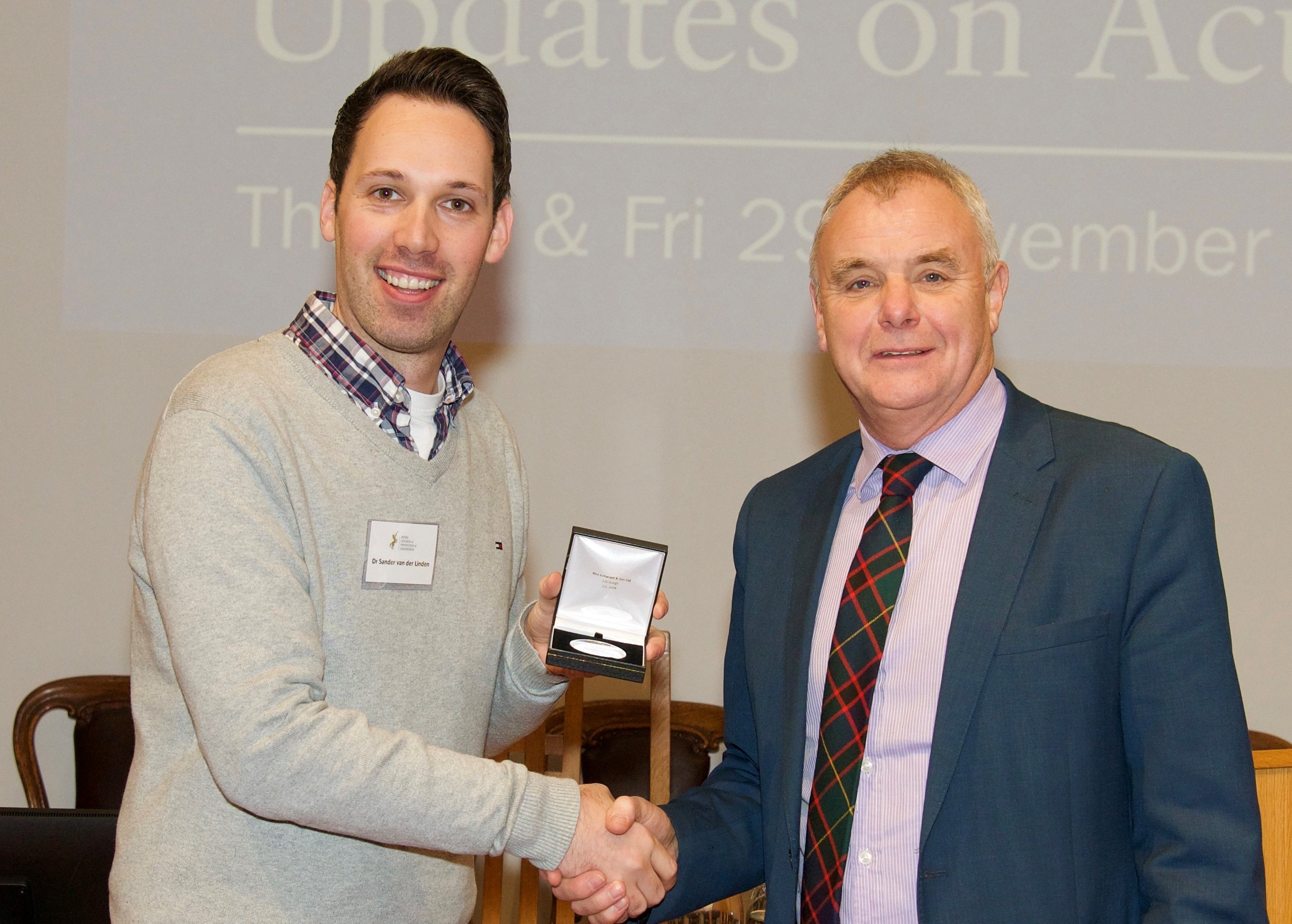 sander receives The Sir James Cameron Medal