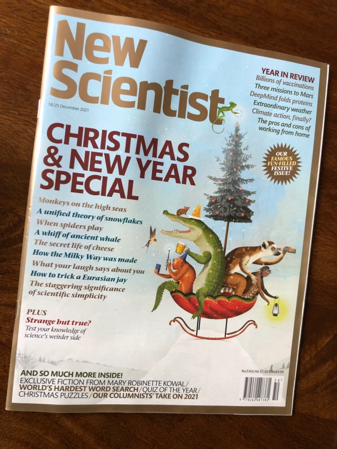 cover from the new scientist December 2021