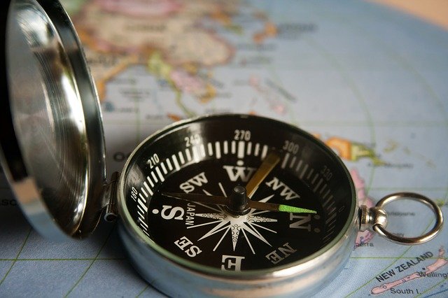 picture of a magnetic compass