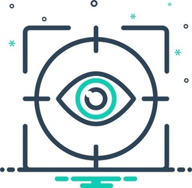 AI-generated eye-tracking logo