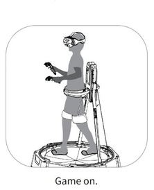 VR Treadmill with a gamer